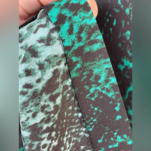 Manoush emerald snake skin print silk dress size 40/8 - Picture 6 of 12